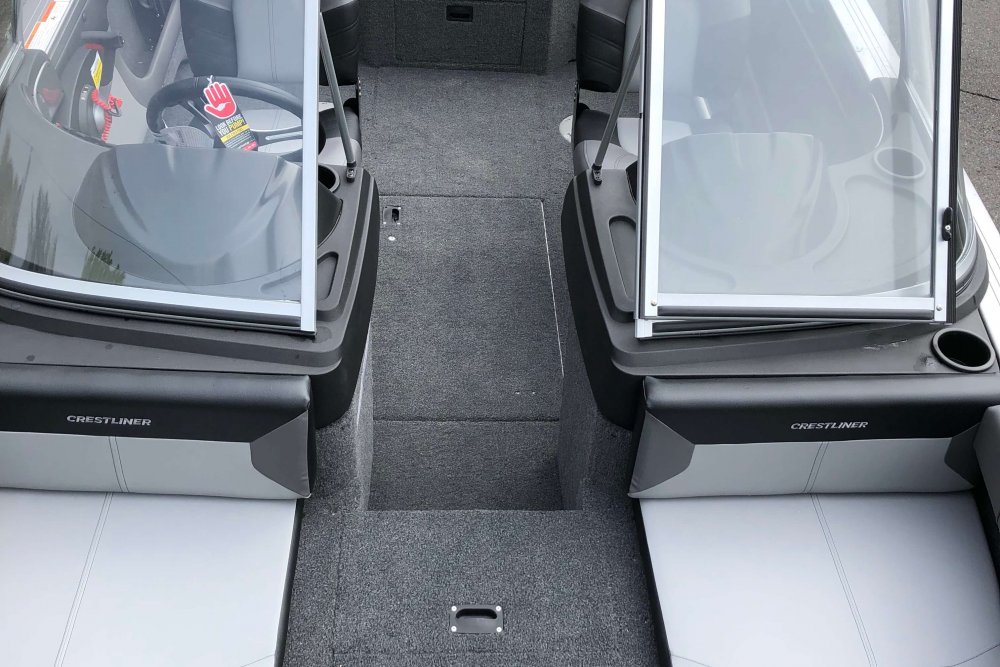 Grey upholstered interior