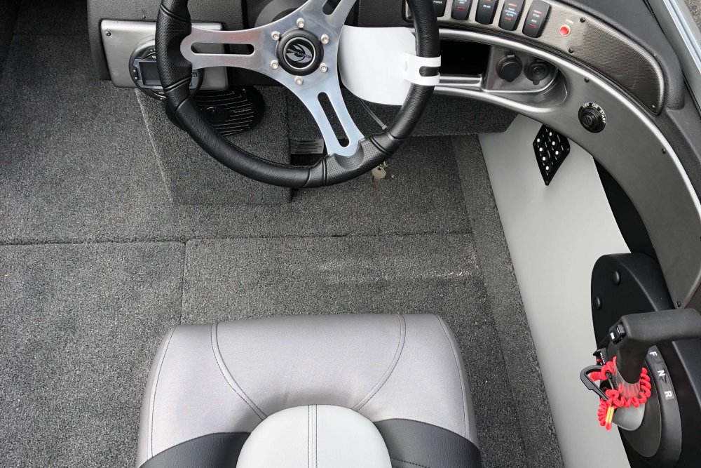 Black and silver upholstered captain's chair